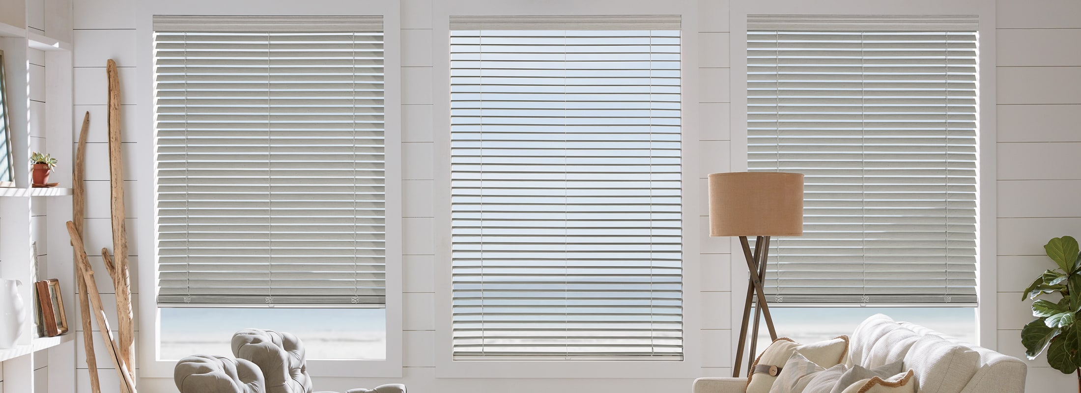 window blinds in sitting room